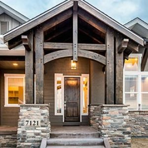 colorado custom home exterior front door