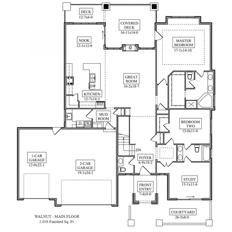 Walnut Floor Plan | NoCO Custom Homes | Explore Floor Plans