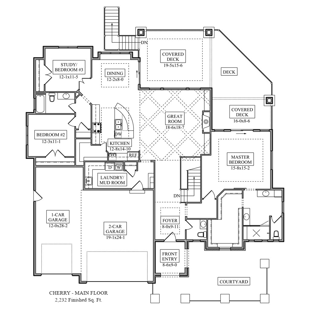 Cherry floor plan colorado custom home