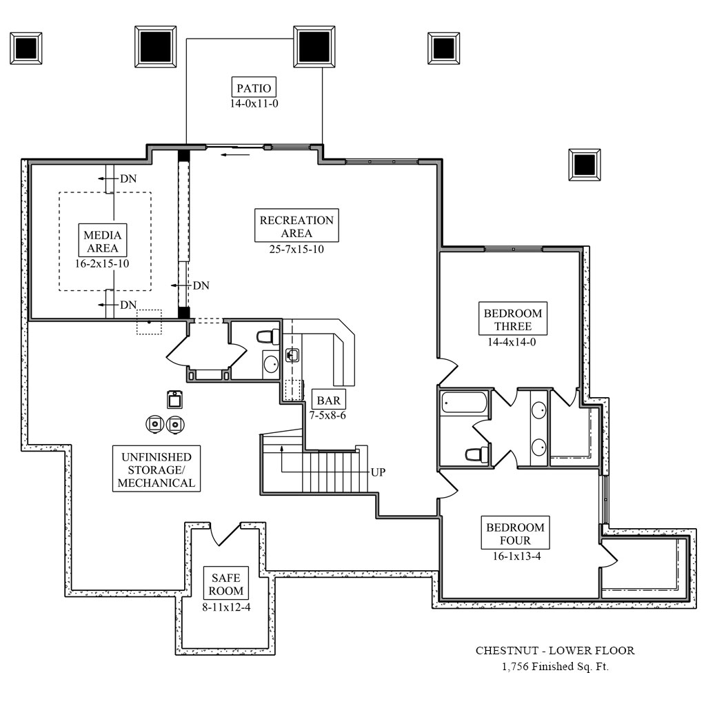 Chestnut colorado custom home Floor plan