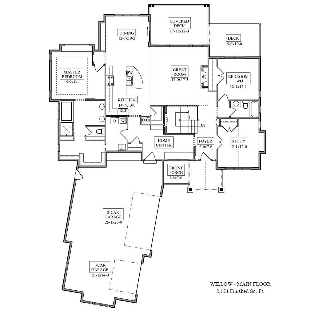 Willow floor plan colorado custom home