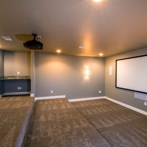 colorado custom home basement home theater