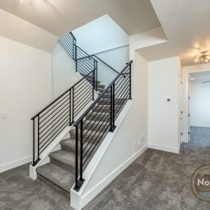 colorado custom home basement stairs