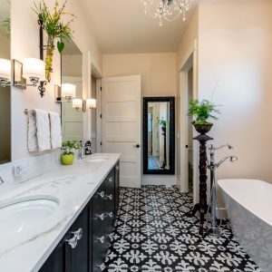 colorado custom home master bathroom