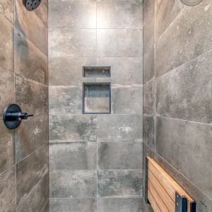 colorado custom home tile shower