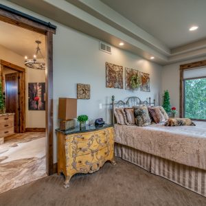 colorado custom home master bedroom