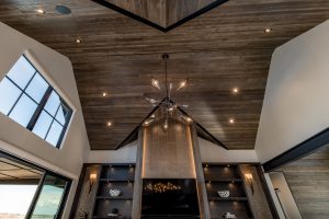 colorado custom home vaulted ceiling