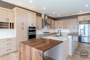 colorado custom home butcher block countertop