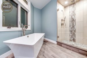 frameless shower colorado custom home bathroom