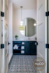 colorado custom home bathroom floor tile