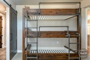 pipe bunk bed colorado custom home