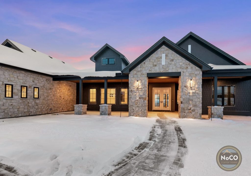 Cozy winter exterior