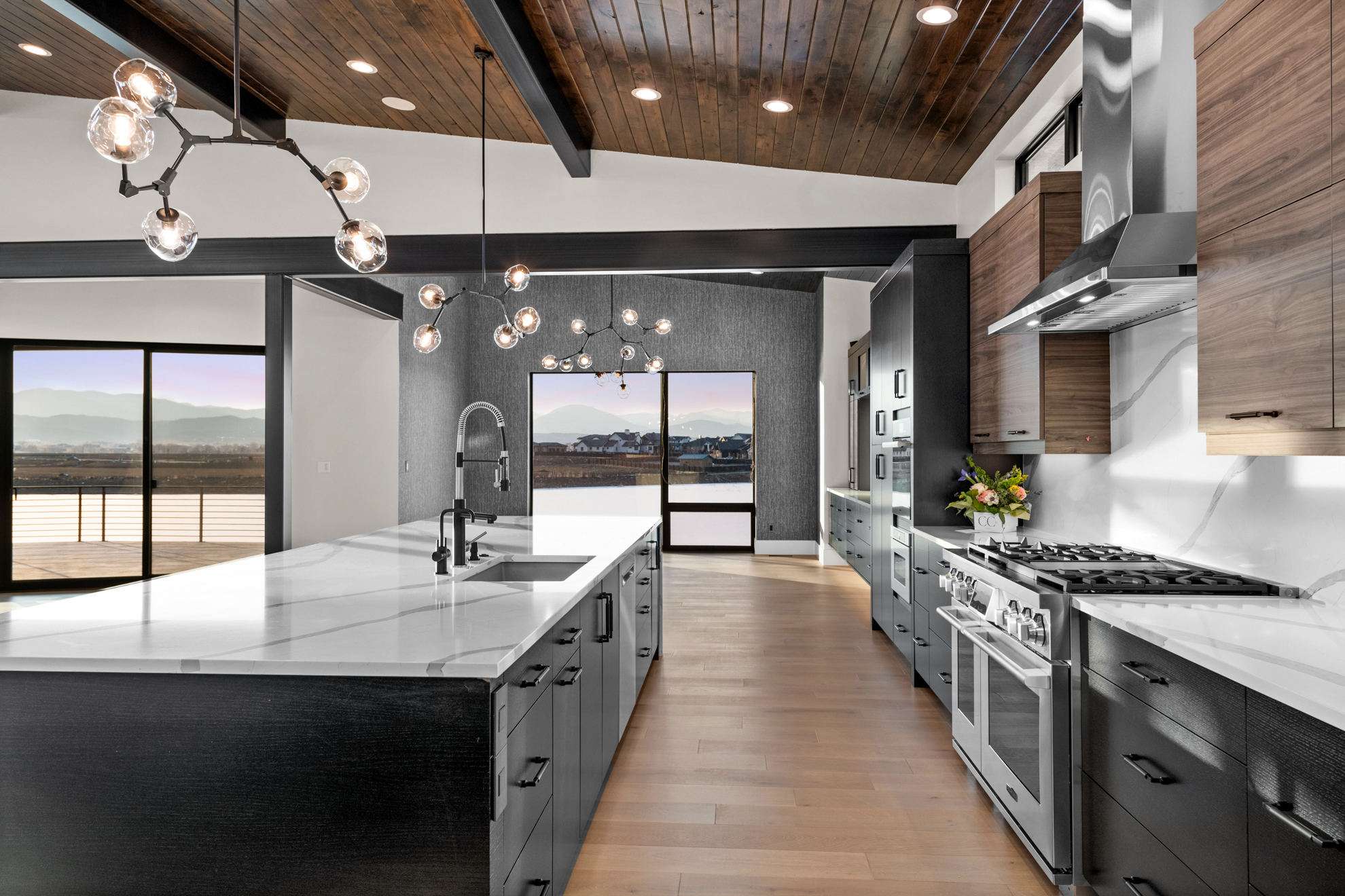 Custom home kitchen detail showing design-build coordination in Colorado