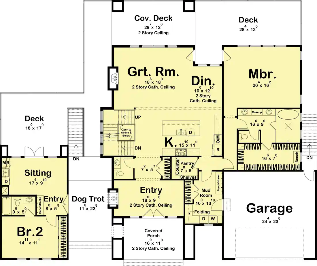 Colorado custom home floor plan reviewed during the planning process