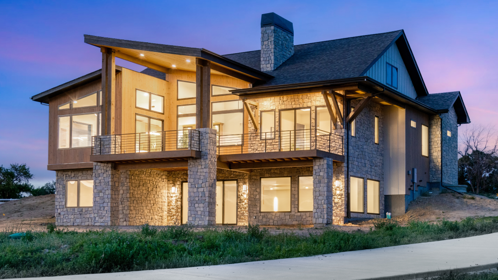 Boulder area custom home designed around Colorado views and site conditions